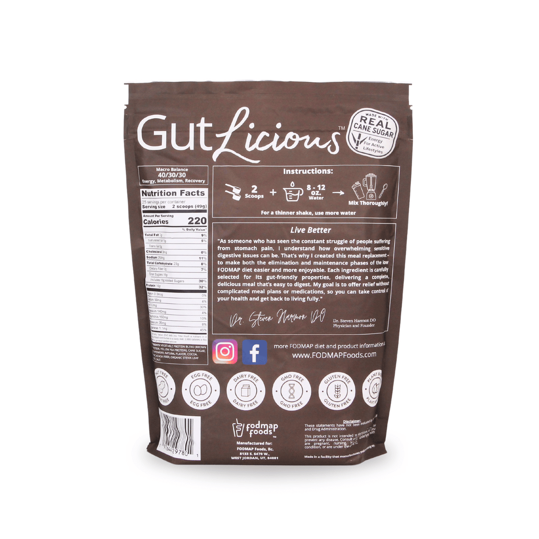 Chocolate Low FODMAP Meal Replacement Shake