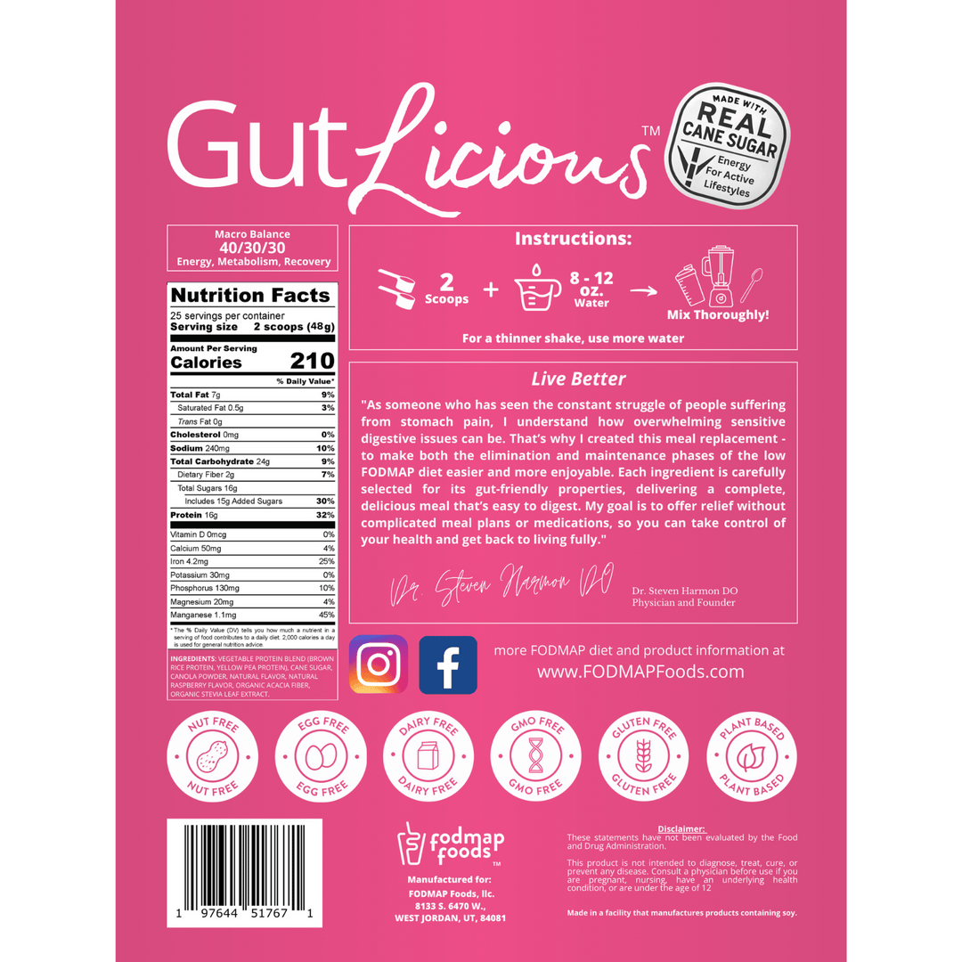 Raspberry Protein Meal Replacement