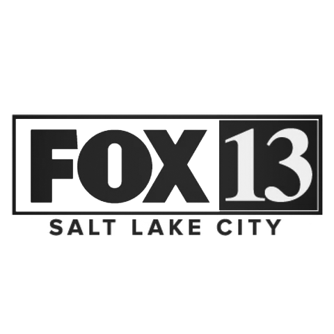 Fox13 Salt Lake City Logo Black and White