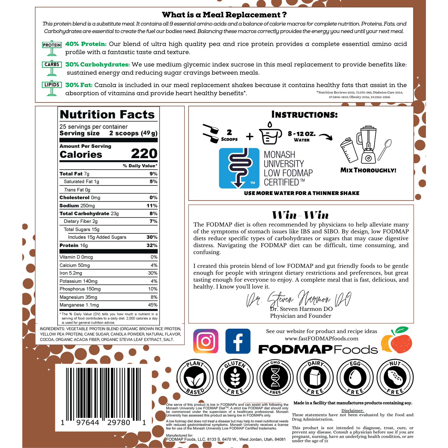 Chocolate Protein Meal Replacement