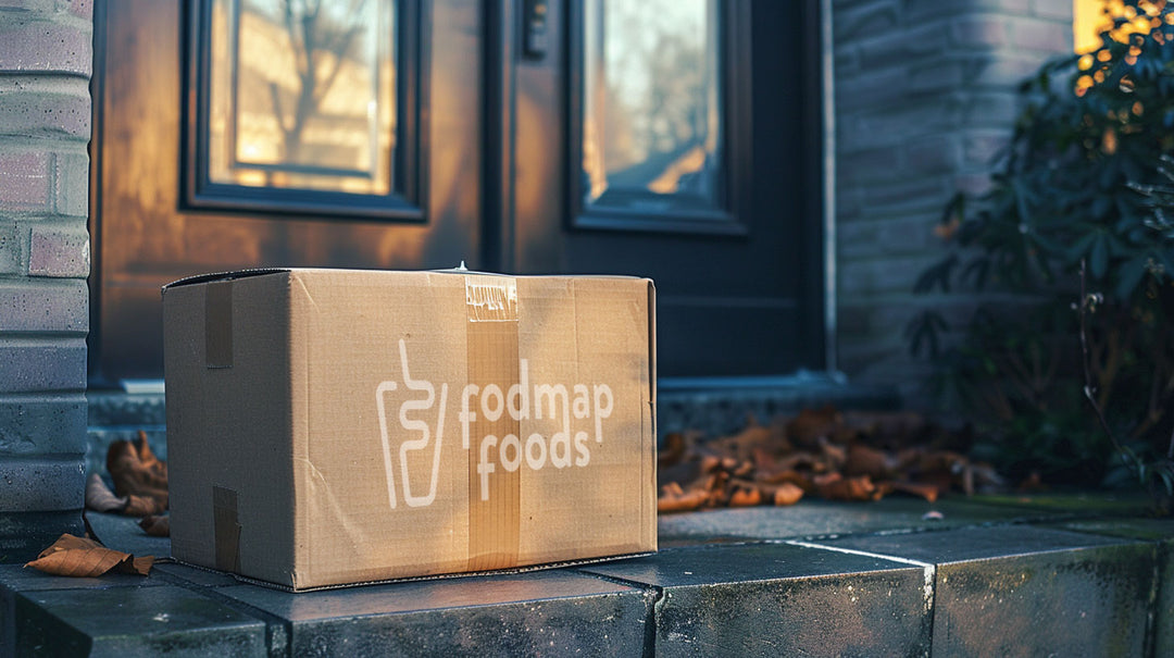 Cardboard box from FodMap Foods