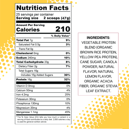 Lemon low fodmap drink nutritional information and ingredients