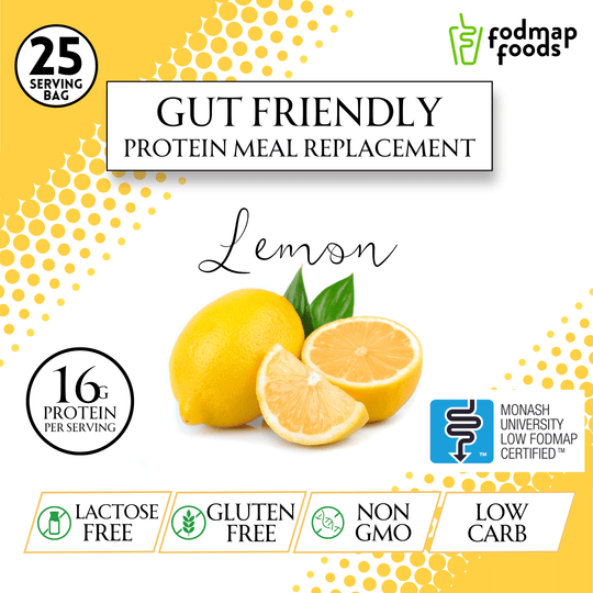 Lemon low fodmap meal replacement nutritional information and ingredients