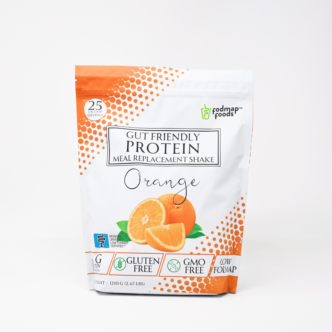 Delicious looking bag of orange meal replacement shake
