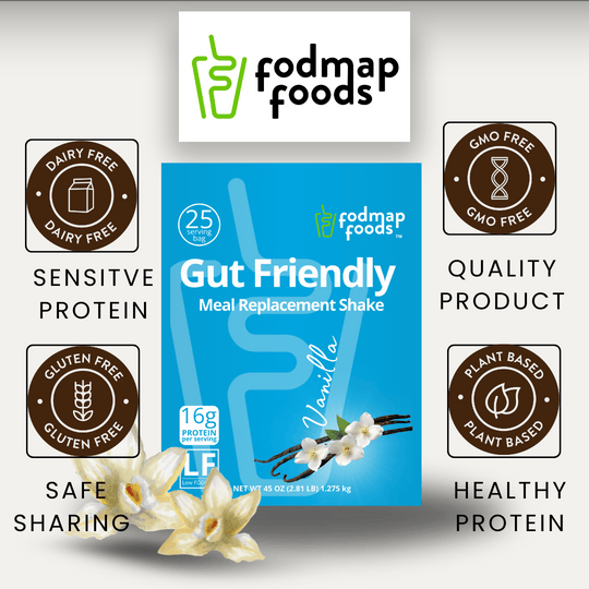 Still image vanilla meal replacement for thumbnail, Low FODMAP 