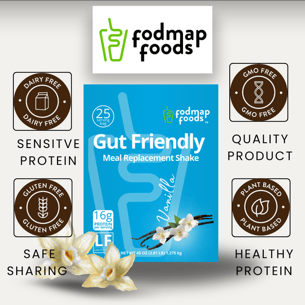 Vanilla Low FODMAP Shake IBS-Friendly Meal Replacement – FODMAP